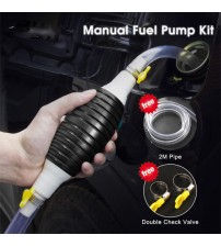 2M Oil Pump Manual High Flow Siphon Hand Pump Fuel Liquid Transfer Pump Manual Portable Manual Car Fuel Transfer Pum for Gas Gasoline Petrol Diesel-Oil Liquid